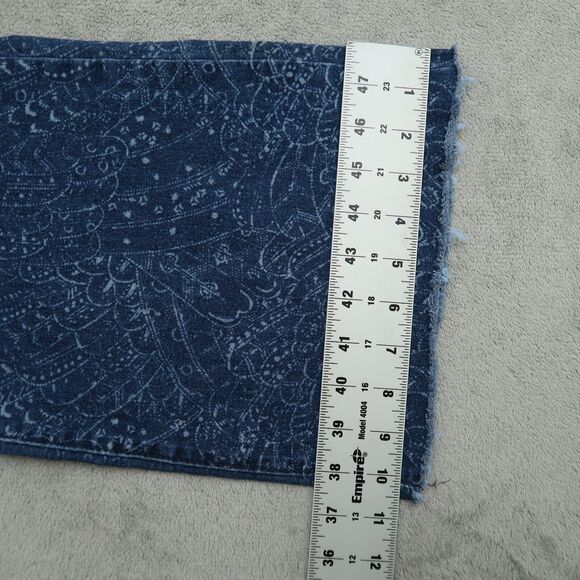 International Concepts Jeans Womens Size 8 Blue Mid-Rise Flare 30" Inseam Fringe - Picture 5 of 15